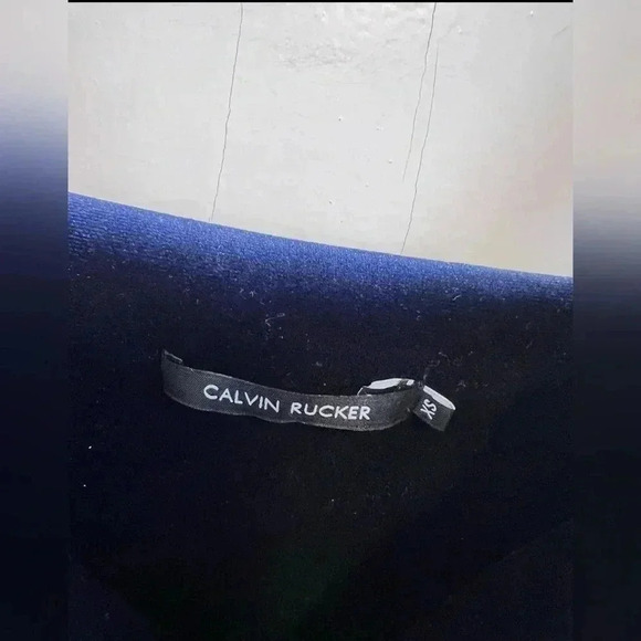 Calvin Rucker blue velvet sleeveless top HOLIDAY Size XS New Without Tag - Picture 3 of 4